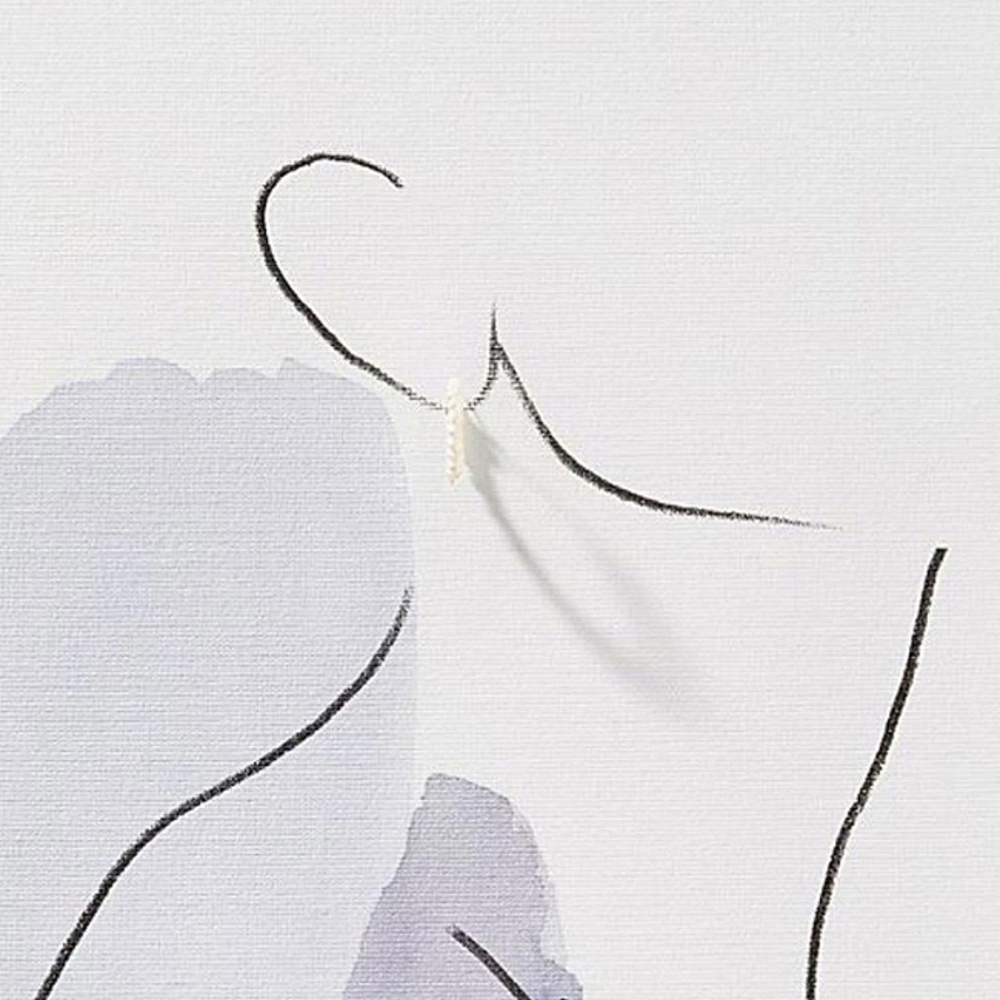 Anthropologie Real Pearl Hoop Earrings - Picture 4 of 4